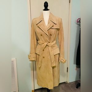 Victoria’s Secret leather Moda International trench coat